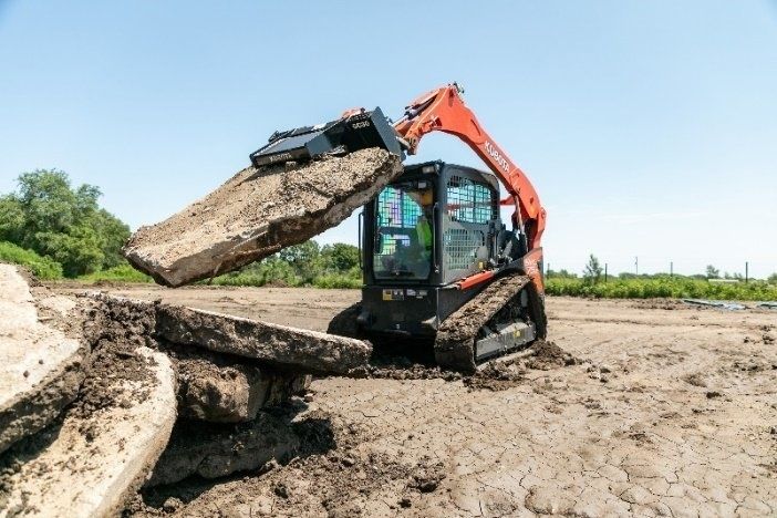 Kubota, Together with Land Pride, Highlight New Concrete Attachments